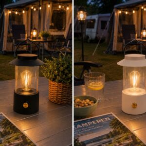 Lantaarn IP44 Warm Wit Dimbaar (kleur wit)