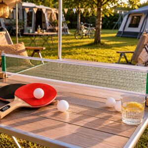 Tafeltennisset voor campingtafelpingpong