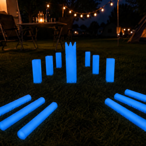 Glow Kubb blauw